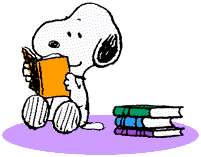 Snoopy reading